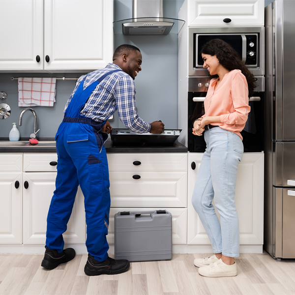 what kind of warranty do you offer on your cooktop repair services in Dulles Town Center VA